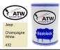 Preview: Jeep, Champagne White, 432: 500ml Lackdose, von ATW Autoteile West.